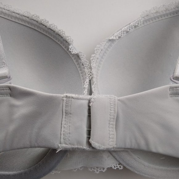 Auden Gray Plunge Push Up Bra Light Gray Target - Picture 7 of 12
